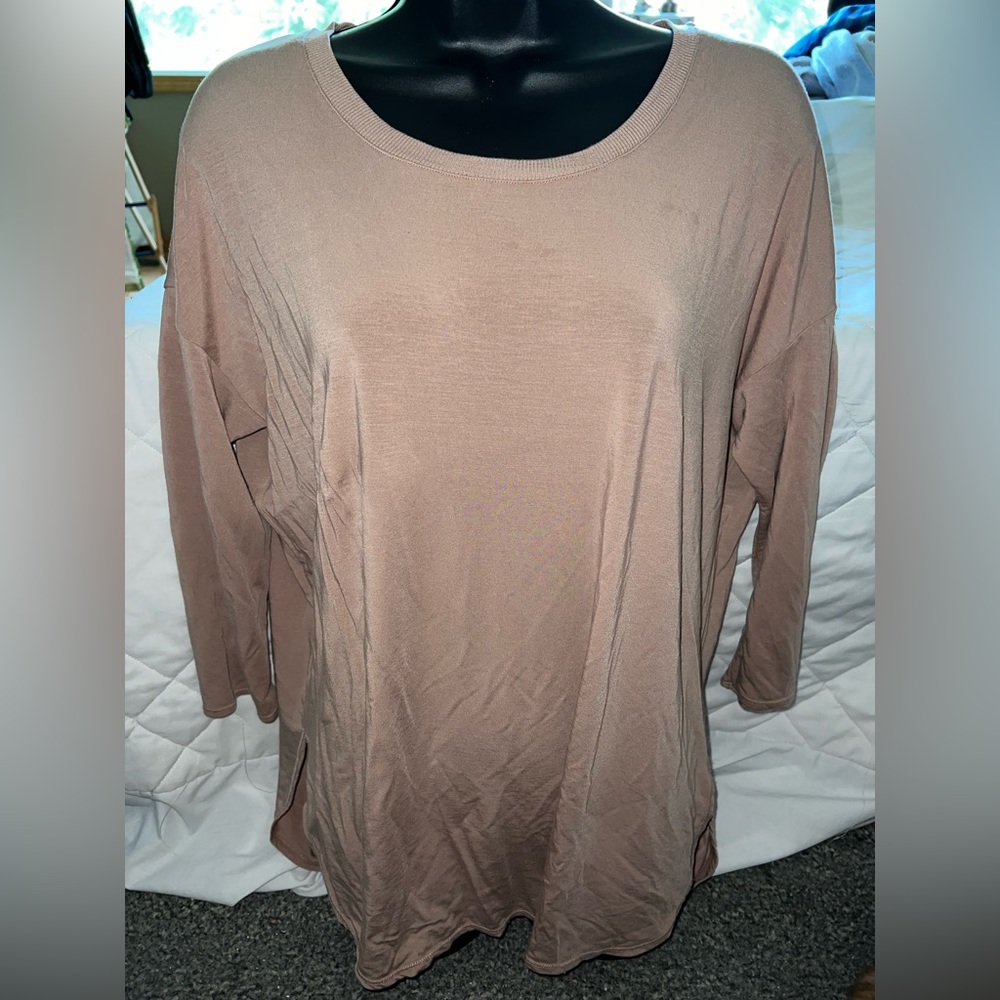 Paper Label 3/4 Sleeve Tunic